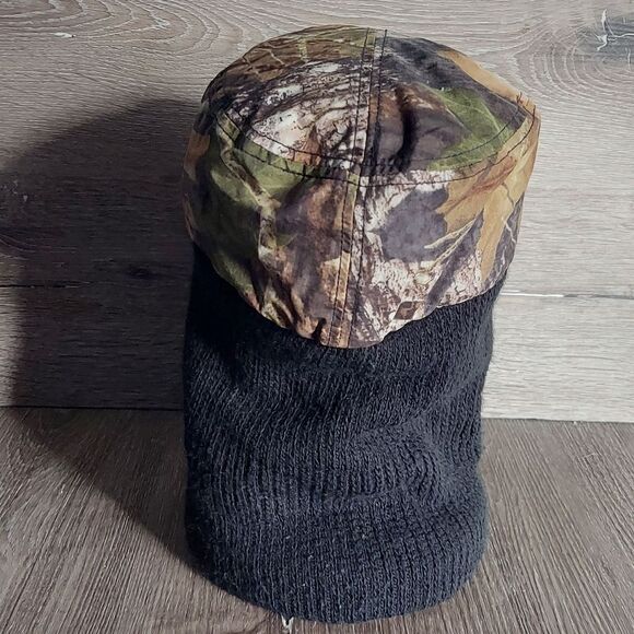 Vtg Cabelas Hunting Face Mask Balaclava Camo Hat Cap Winter Mens Large Retro - Picture 4 of 6